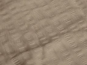 Krepp ágynemű DENYX BLEND világosbarna, cipzár Ágyneműhuzat mérete: 70 x 90 cm | 140 x 200 cm