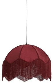 Borvörös függőlámpa textil búrával ø 60 cm Malacia – Light &amp; Living