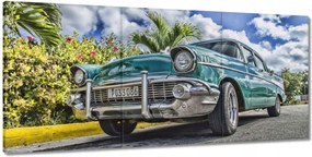 Festmények 210x100 Kubai autó