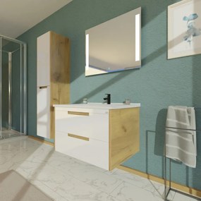 TMP GOLDY fali fürdőszobai ÁLLÓSZEKRÉNY - 155 x 35 x 30 cm