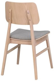 Nagano világosbarna étkezőszék világosszürke ülőrésszel - Rowico