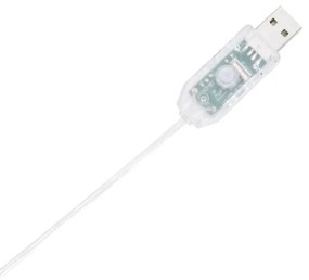 meleg fehér LED karácsonyfa gömbökkel 80 LED 120 cm