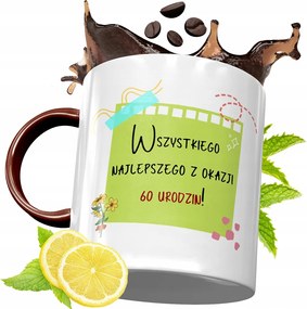 Bordó Bögre 60 Születésnapra Ajándék fényképes nyomtatással