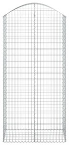 íves horganyzott vas gabion kosár 100x50x200/220 cm