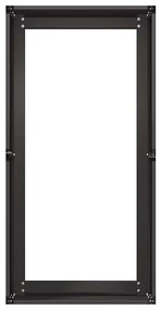 vidaXL fekete hidegen hengerelt acél növénytartó 40x80x40 cm