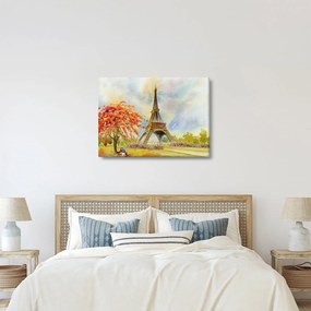 Festett kép az Eiffel-torony (70x50 cm)