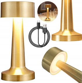 Gyerek Éjjeli Lámpa Hálószoba Asztali Irodai Led Érintőképernyős Arany 2db