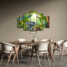 Kép - Vidám állatkák (150x105 cm)