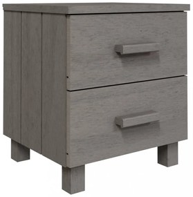 HAMAR 2 db világosszürke tömör fa éjjeliszekrény 40x35x44,5 cm