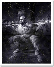 Poszterek keretben 40x50 Strongman Edzőterem Erő