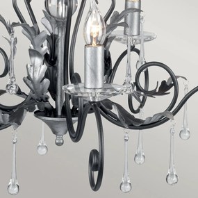 Elstead Lighting AMARILLI AML5-BLK-SILVER Csillár 5x60W/E14