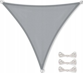 Kerti napvitorla Uv védelem háromszög szürke 3,6 x 3,6 x 3,6m