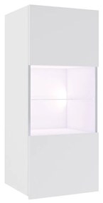 Függesztett vitrin   Brolani BR11 (fehér + fényes fehér) (fehér LED világítás). 1106333