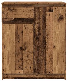 antik fa szerelt fa tálalószekrény fiókos 71x35x84 cm