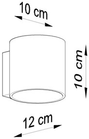 Sollux SL.0566 - ORBIS 1 fali lámpa 1xG9/40W/230V antracit