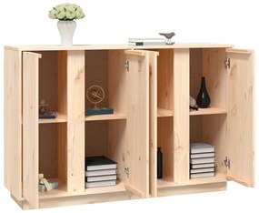 tömör fenyőfa tálalószekrény 120x35x80 cm