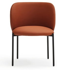 Narancssárga kárpitozott étkezőfotel szett 2 db-os Mogi – Teulat