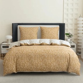 Mikroszálas flanel ágyneműhuzat KOSTAR sárga Ágyneműhuzat mérete: 2 db 70 x 90 cm | 200 x 220 cm