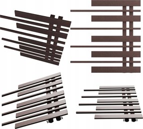 Fürdőszobai radiátor Pianino 585x570 Bordó Jobbos