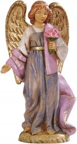Angyal virágokkal, 12cm magas figurákhoz Eredeti Fontanini Figura