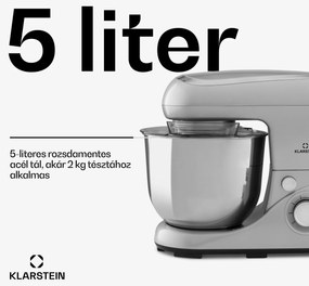 Klarstein Bella Pico 2G, konyhai robotgép, 1300 W, 1,7 PS, 6 fokozat, 5 L