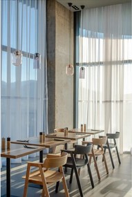 Fekete tölgyfa karfás étkezőszék Flip – Gazzda