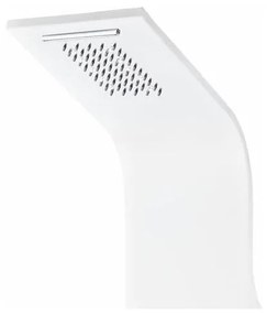 Verona White termosztátos zuhanypanel, rozsdamentes acél, LED
