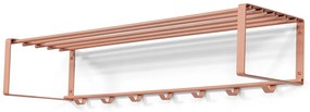 Lazacszínű fém fali fogas polccal 100 cm Rex – Spinder Design