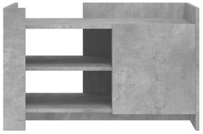 Betonszürke szerelt fa dohányzóasztal 80 x 50 x 50 cm