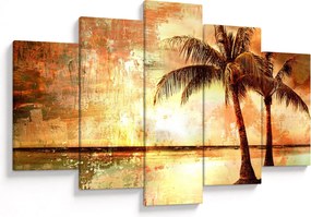 Kép - pálmafák a tengerparton (150x105 cm)