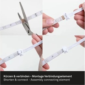 Brilo - LEG RGBW Dimmelető szalag 6,5m LED/22W/230V + + távirányító