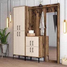 Berlin ABC - Walnut, Cream