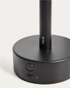 Fekete fém LED asztali lámpa (magasság 30 cm) Bow – Kave Home