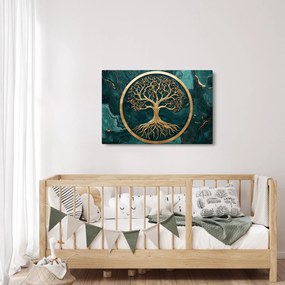 Kép – Márványban lévő arany életfa (90x60 cm)