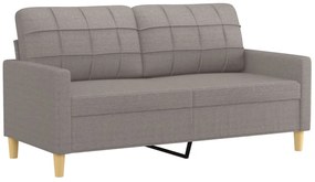 kétszemélyes tópszínű szövet kanapé 140 cm