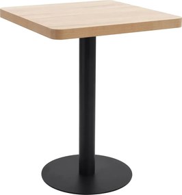 vidaXL világosbarna MDF bisztróasztal 60 x 60 cm