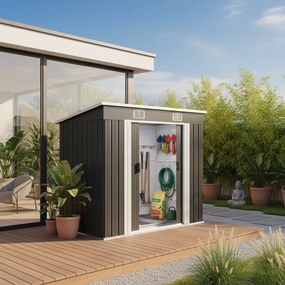 Kerti szerszámosház L, antracit Jurhan