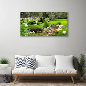 Vászonkép Fa Nature Garden Flowers 100x50 cm