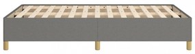 sötétszürke szövet ágykeret matrac nélkül 120x200 cm