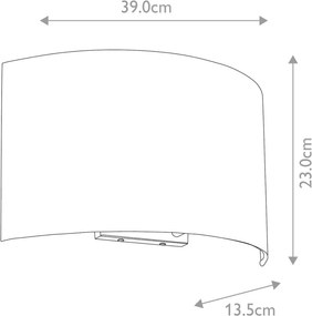Designer’s Lightbox Cooper DL-COOPER-L-IV-PC Fali lámpa 2x60W/E27