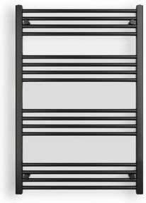 Fekete 750x1100mm törölközőszárítós fürdőszobai radiátor Welland Lux | Készletről | Gyors kiszállítással