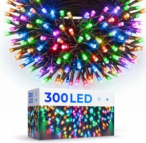 KarĂĄcsonyfa FĂ©nyek 300 Led TöbbszĂnƱ ProgramozĂł 8 ĂzemmĂłd