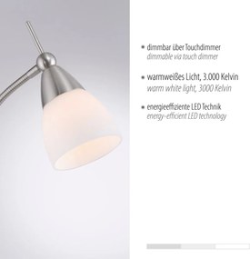 Paul Neuhaus modern állólámpa pino ezüst pln400-55