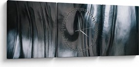 Kép - Acél arc (órával) (90x30 cm)