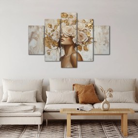 Kép - Lány rózsákkal (150x105 cm)