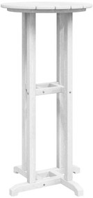 vidaXL Bárasztal Fehér 55 x 55 x 107 cm Polietilén