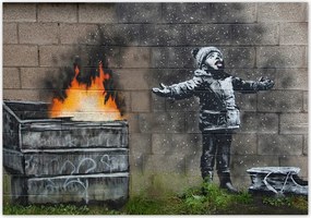 Fotótapéta flizelina 416x290 Banksy Szmog Hó