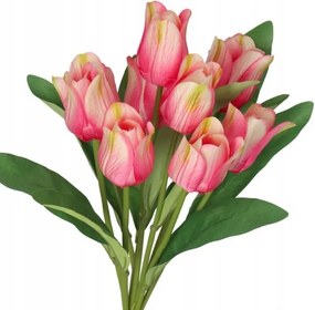 Tulipán Csokor Tulipán Művirág Gumi 43CM 9DB
