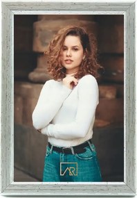 Képkeret 30x40 régi ezüst nagy