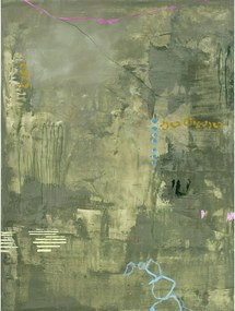 Kézzel festett vászon kép 88x118 cm Green Petite – Malerifabrikken